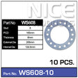 Wheel Spacers 10pcs WS608-10 - Nice Products | Universal Auto Spares