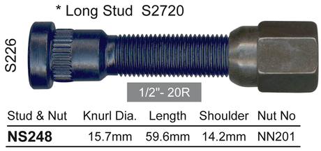 Stud & Nut NS248 - Nice Products | Universal Auto Spares