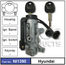 Ignition Lock NI1390 - Nice Products | Universal Auto Spares