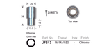 Chrome Nut JF613 - Nice Products | Universal Auto Spares