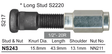 Stud & Nut NS243 - Nice Products | Universal Auto Spares