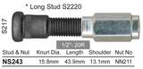 Stud & Nut NS243 - Nice Products | Universal Auto Spares