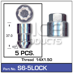 Lock Nuts S6-5LOCK - Nice Products | Universal Auto Spares