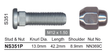 Stud & Nut NS351P - Nice Products | Universal Auto Spares