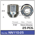 Wheel Nuts pk25 NN110-25 - Nice Products | Universal Auto Spares