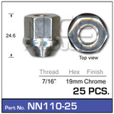 Wheel Nuts pk25 NN110-25 - Nice Products | Universal Auto Spares