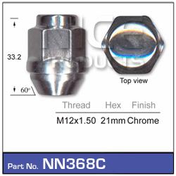 Wheel Nut NN368C - Nice Products | Universal Auto Spares