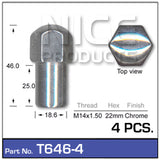 Chrome Nuts T646-4 - Nice Products | Universal Auto Spares