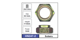 Hub Nuts Pair HN247-2 - Nice Products | Universal Auto Spares