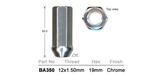 Chrome Nut BA350 - Nice Products | Universal Auto Spares