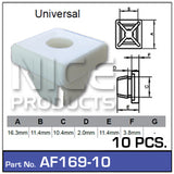 Fasteners Pkt 10 AF169-10 - Nice Products | Universal Auto Spares