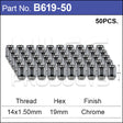 Wheel Nut pk50 B619-50 - Nice Products | Universal Auto Spares