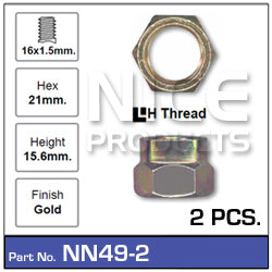Hub-Nut NN49-2 - Nice Products | Universal Auto Spares