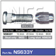 Stud & Nut NS633Y - Nice Products | Universal Auto Spares