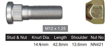 Stud & Nut NS414 - Nice Products | Universal Auto Spares