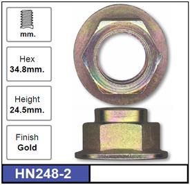 Hub Nuts Pair HN248-2 - Nice Products | Universal Auto Spares