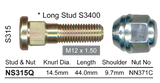 Stud & Nut NS315Q - Nice Products | Universal Auto Spares