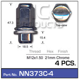 Wheel Nut NN373C-4 - Nice Products | Universal Auto Spares