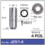 Chrome Nut J251-4 - Nice Products | Universal Auto Spares