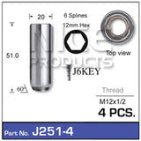 Chrome Nut J251-4 - Nice Products | Universal Auto Spares