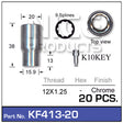 Chrome Nut (set of 20) KF413-20 - Nice Products | Universal Auto Spares