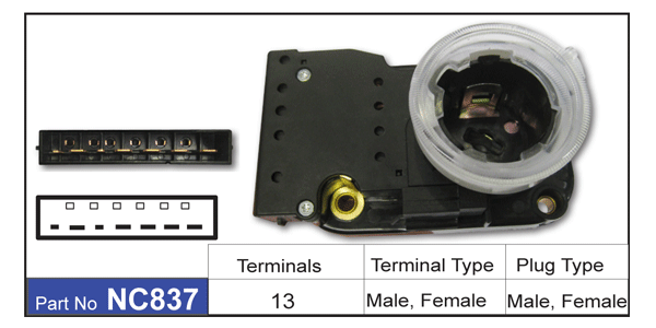 Ignition Switch NC837 - Nice Products | Universal Auto Spares