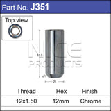 Chrome Nut J351 - Nice Products | Universal Auto Spares