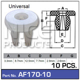 Fasteners Pkt 10 AF170-10 - Nice Products | Universal Auto Spares