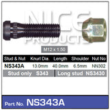 Stud & Nut NS343A - Nice Products | Universal Auto Spares