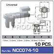 Door Clip Pkt 10 NCC074-10 - Nice Products | Universal Auto Spares