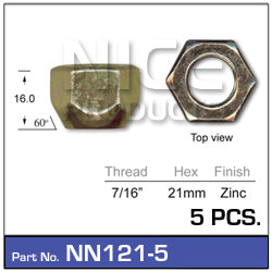 Wheel Nut NN121-5 - Nice Products | Universal Auto Spares