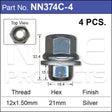 Wheel Nut NN374C-4 - Nice Products | Universal Auto Spares