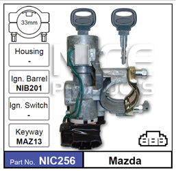 Lock & Switch Read Notes NIC256 - Nice Products | Universal Auto Spares