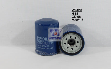 Oil Filter Z429 Fits Ford/Kia/Mazda WZ429 - Wesfil | Universal Auto Spares