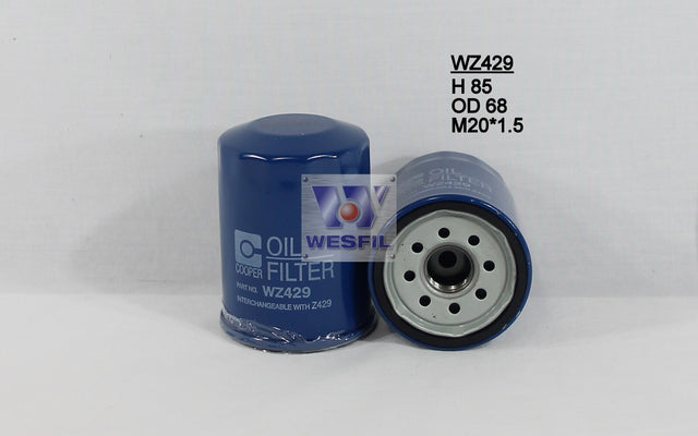 Oil Filter Z429 Fits Ford/Kia/Mazda WZ429 - Wesfil