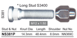 Stud & Nut NS381P - Nice Products | Universal Auto Spares