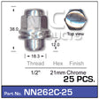 Wheel Nuts PK 25 NN262C-25 - Nice Products | Universal Auto Spares