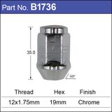 Chrome Nut B1736 - Nice Products | Universal Auto Spares