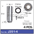 Chrome Nut J351-4 - Nice Products | Universal Auto Spares