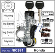 Ignition & Switch Fits Honda NIC991 - Nice Products | Universal Auto Spares