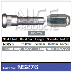 Stud & Nut NS276 - Nice Products | Universal Auto Spares