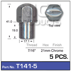 Chrome Nuts T141-5 - Nice Products | Universal Auto Spares