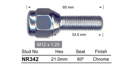 One Piece Stud NR342 - Nice Products | Universal Auto Spares