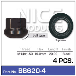 Wheel Nut BB620-4 - Nice Products | Universal Auto Spares