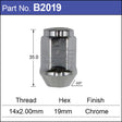 Chrome Nut B2019 - Nice Products | Universal Auto Spares