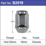 Chrome Nut B2019 - Nice Products | Universal Auto Spares