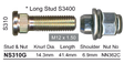 Stud & Nut NS310G - Nice Products | Universal Auto Spares