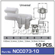 Door Clip Pkt 10 NCC073-10 - Nice Products | Universal Auto Spares
