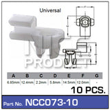 Door Clip Pkt 10 NCC073-10 - Nice Products | Universal Auto Spares
