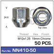 Wheel Nuts pk50 NN410-50 - Nice Products | Universal Auto Spares